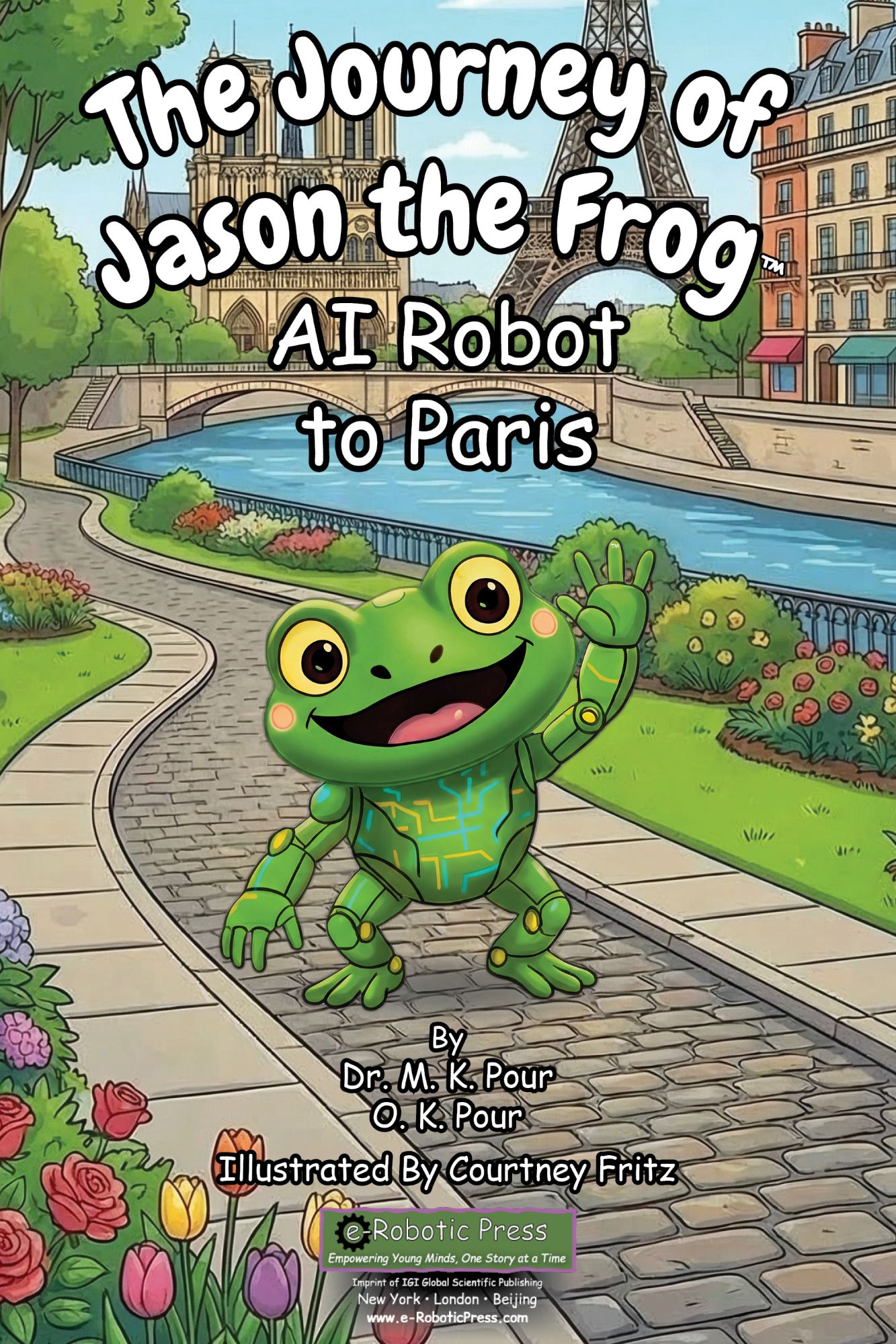 The Journey of Jason the Frog™ AI Robot to Paris